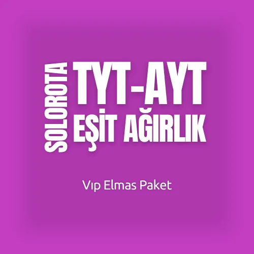 SoloRota TYT-AYT Equal Weight VIP (Diamond) Package
